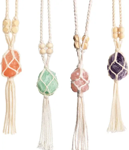 Miniatura 8 de Adornos colgantes de cristal curativos Feng Shui para coche, adorno de meditación, adorno colgante para ventana, para decoración del hogar