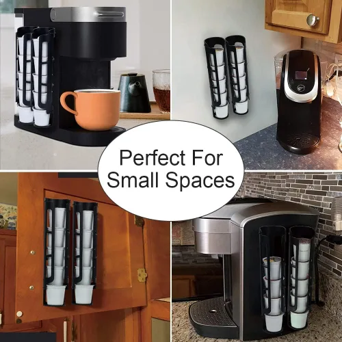 Miniatura 4 de Soporte para cápsulas de café K-Cup para Keurig, organizador de almacenamiento de montaje lateral, perfecto para mostradores pequeños