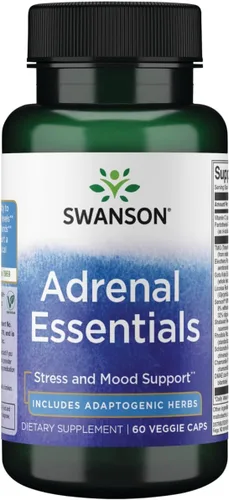 Swanson Adrenal Essentials 60 cápsulas vegetales