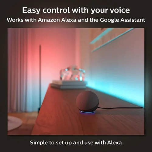 Miniatura 8 de Philips Hue Kits de base de tira de luz LED inteligente para interiores de 6 pies con enchufes, efecto multicolor fluido, paquete de 2, control