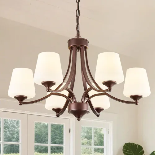 Miniatura 19 de Lámpara de comedor de níquel cepillado, moderna lámpara plateada con vidrio esmerilado, 3 luces de metal para isla de cocina, lámparas colgantes E26