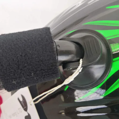 Miniatura 5 de Casco de coleta de motocicleta, casco de bicicleta, trenzas de pelo utilizado para cualquier casco/diseño reutilizable de 24 pulgadas, 2 piezas
