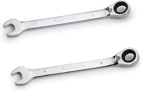 Miniatura 3 de FLZOSPER Llave métrica reversible de 0.315 in, llave combinada de trinquete reversible de 72 dientes