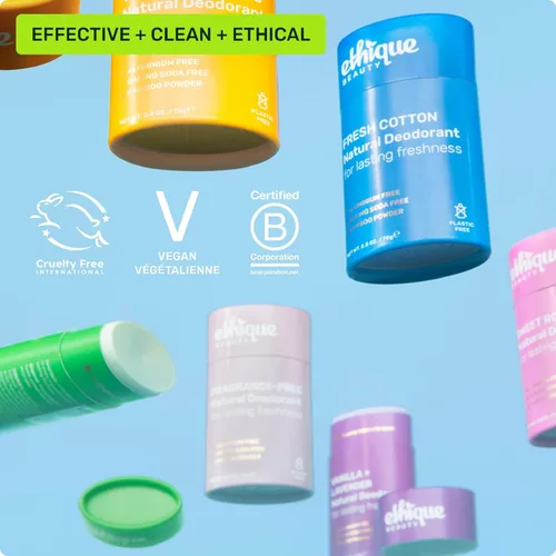 Miniatura 7 de Ethique Beauty - Desodorante en barra de eucalipto y madera de cedro para hombres y mujeres, sin aluminio, sin plástico, vegano, sin crueldad