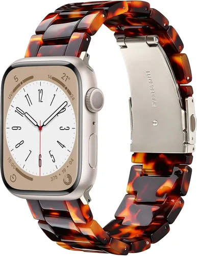 Miniatura 31 de V-MORO - Correas de resina compatibles con Apple Watch Series 11/10/9/8/7 y SE/6/5/4/3/2/1/SE3 de 1.49, 1.57, 1.61, 1.65 pulgadas, correa ligera