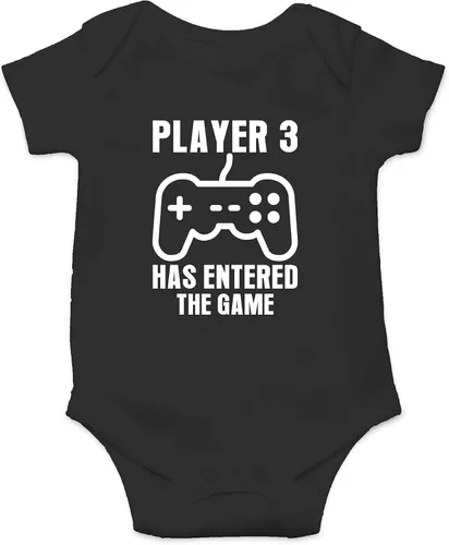 Miniatura 3 de Crazy Bros Tee's Player 3 Has Entered the Game - Body para bebé, divertido traje de niño para bebé, lindo unisex y cómodo humor