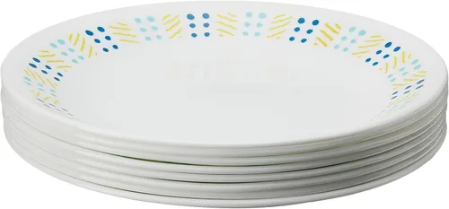 Miniatura 7 de Corelle Platos de Pan Resistentes a las Astillas, 8 Piezas, Sand Sketch