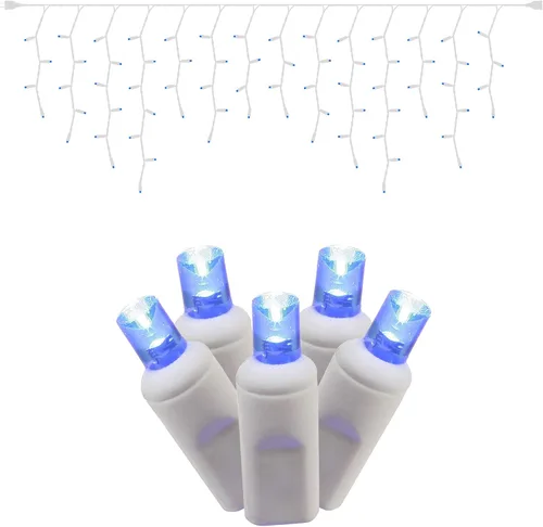 Miniatura 11 de Vickerman El juego de luces cuenta con 70 luces LED en cable blanco con espacio de bombilla de 3.5 pulgadas y espacio de caída de 8 pulgadas, 9