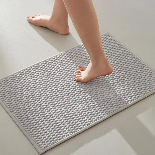 TYUU Alfombras de Baño Antideslizantes Lavables, Tapete de Baño Súper Absorbente Delgado de Pila Baja para Secar Rápido, Alfombra de Baño Pequeña