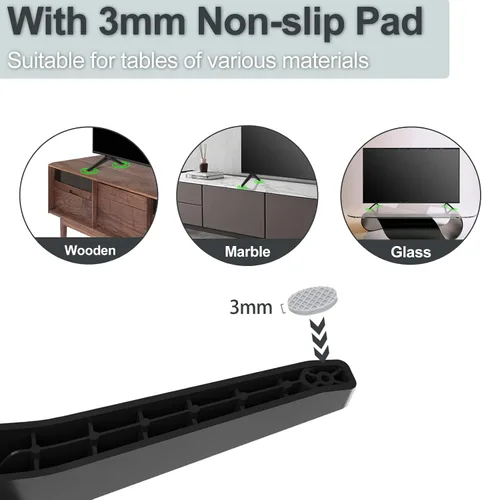 Miniatura 6 de Soporte para patas de TV LG, patas de soporte de TV para soporte de TV LG de 49, 50, 55 pulgadas, 49UJ6350, 49UK6200, 50UK6090, 50UK6500, 55UK6300