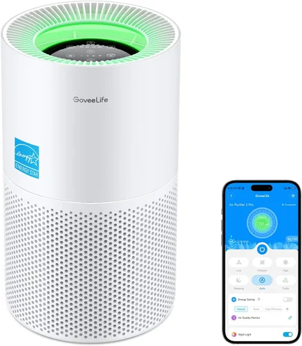 Miniatura 11 de GoveeLife Purificadores de aire para el hogar, purificador de aire inteligente para habitaciones grandes con aplicación y control Alexa, cubre hasta