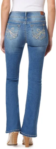 Miniatura 2 de WallFlower Jeans coquetos con curvas para mujer de tiro alto Insta Stretch Juniors (estándar y Plus)