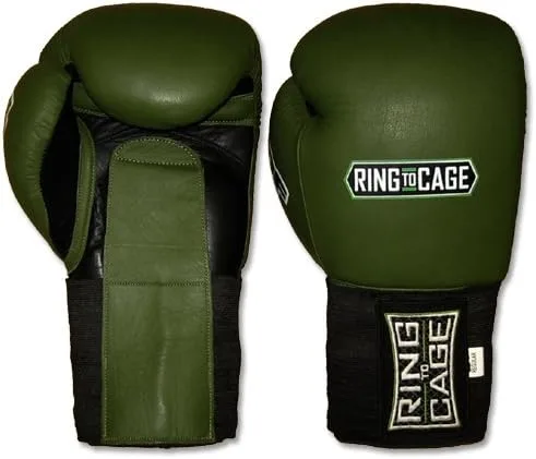 Guantes de boxeo de lujo MiM-Foam Sparring - Gancho y bucle/puño elástico para Muay Thai, MMA, kickboxing, boxeo