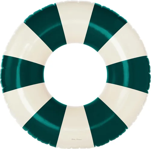 Miniatura 11 de Petites Pommes Flotador de piscina a rayas para niños y niños pequeños, tubo interior duradero, diseño de rayas clásico impreso a mano, dona