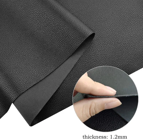 Miniatura 4 de AOUXSEEM Rollo de piel sintética para lazos, aretes, bolsos, monederos, costura, artesanía, tela sintética hecha a mano de 11.8 x 52 pulgadas