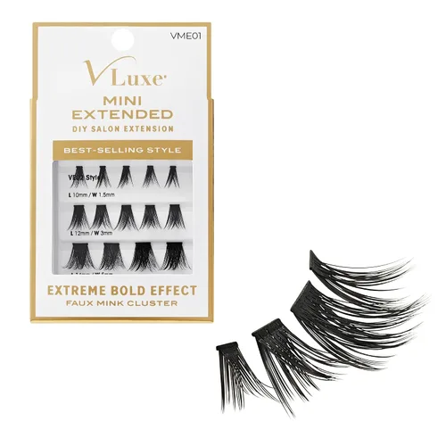 Miniatura 15 de VLuxe by iEnvy Extended Collection: Kit de iniciación de extensión de pestañas con 10 pares de alargamiento natural, aplicador y unión y sello