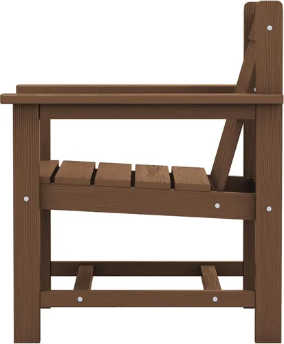 Miniatura 11 de SERWALL juego de muebles de patio bistró de 3 piezas, juego de sillas Adirondack para todo clima con mesa auxiliar, juego de muebles de patio