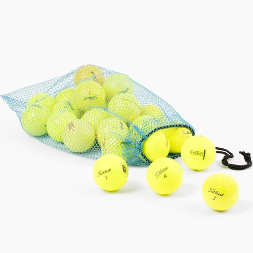 Miniatura 4 de Clean Green Golf Balls Paquete de 24 a 48 – Mezcla de Titleist amarilla reciclada y usada, incluye Velocity, Trufeel Tour, Tour Speed, NXT Tour