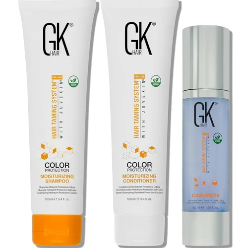 Miniatura 6 de GK HAIR Global - Juego de champú y acondicionador hidratante de queratina (3.4 onzas líquidas/3.4 fl oz) con suero antiencrespamiento y aceite