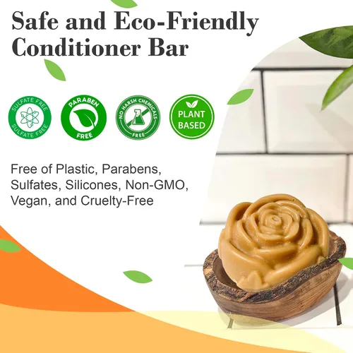 Miniatura 6 de Relaxcation AUTHENTIC - Barra de champú sólido para el crecimiento del cabello, hidrata el cabello, mejora la salud del cuero cabelludo, hecho a