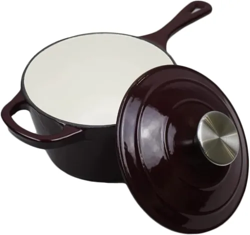 Miniatura 12 de Utensilios de cocina de hierro fundido esmaltado (Sartén 5", Merlot)
