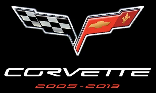 Miniatura 3 de JH DESIGN GROUP - Camiseta para hombre Chevy Corvette C6 Series Logo Negro Cuello redondo