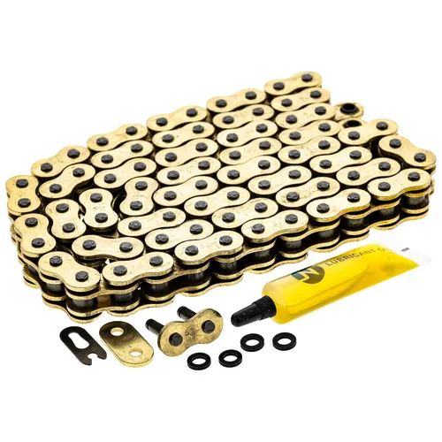 Miniatura 33 de Niche - Cadena de transmisión prémium sin junta tórica de alta resistencia con enlace maestro para motocicletas y ATVs 520V-X, Gris