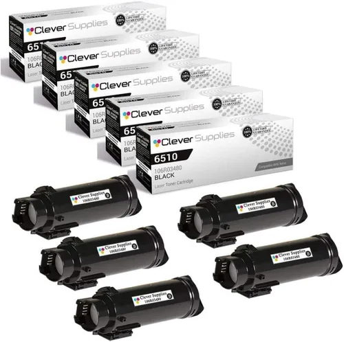 Miniatura 20 de CS compatible Xerox Phaser 6510/WorkCentre 6515 (106r03480) 2 cartuchos de tóner negro para Phaser 6510, WorkCentre 6515 2 negro