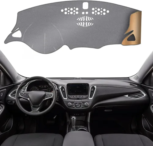 Miniatura 10 de Cubierta del Tablero Alfombrilla del Salpicadero Ajuste para Chevy Equinox 2024-2018 (Sin Modelos HUD), Alfombrilla del Tablero del Coche Negro