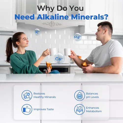 Miniatura 4 de PureDrop RTW5AK Sistema de filtro de agua de ósmosis inversa alcalina probado por SGS, sistema de filtración de agua RO de 6 etapas con pH+