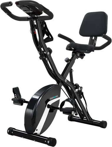 Miniatura 20 de BARWING Bicicleta de Ejercicio Estática para Entrenamiento en Casa, Bicicleta de Interior Plegable de 5 en 1 para Personas Mayores, Capacidad