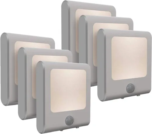 Miniatura 7 de [Paquete de 3] Vintar - Luz nocturna LED regulable, luz nocturna enchufable con sensor automático de atardecer a amanecer, brillo ajustable, luces