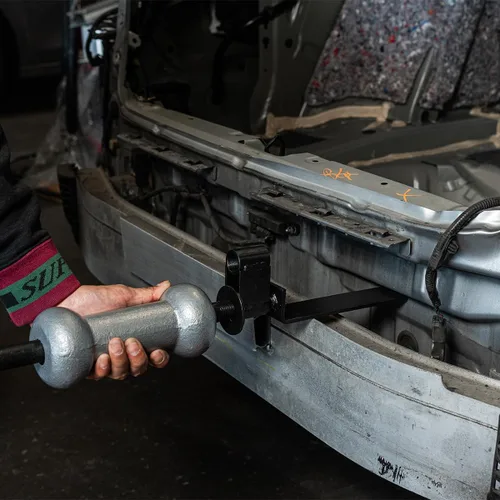 Miniatura 7 de XtremepowerUS Juego de 13 piezas de cuerpo extractor de abolladuras automotriz de 10 libras, marco de reparación de martillo deslizante de 10