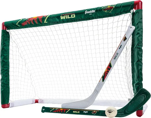 Miniatura 25 de Franklin Sports NHL - Juego de mini hockey para niños, portería de hockey sobre rodilla, pelota + 2 palos, juego de juguetes para interiores