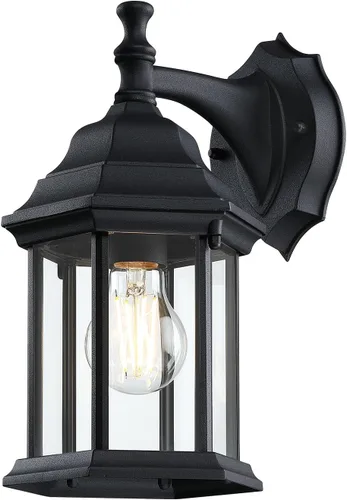 Miniatura 11 de LIT-PaTH Farol de pared para exteriores, aplique de pared como accesorio de iluminación de porche, base mediana E26 máximo 60 W, carcasa de aluminio