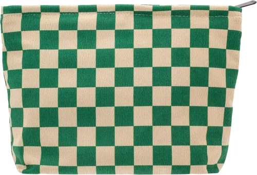 Miniatura 30 de Pazimiik Bolsa de maquillaje floral, grande, de algodón, con cremallera para bolsa de viaje, organizador de maquillaje de lona para mujeres, Algodón