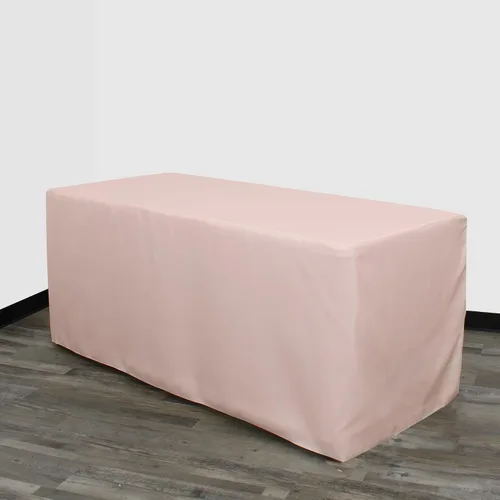 Miniatura 34 de YOUR CHAIR COVERS Mantel ajustable color marrón chocolate – Mantel rectangular de poliéster ajustable de 6 pies, mesa de buffet para interiores