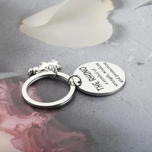 Miniatura 5 de Regalo de rinoceronte regalo para amantes del rinoceronte, regalo de rinoceronte, regalo de animal, rinoceronte, un símbolo de fuerza, sabiduría
