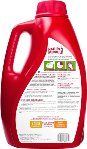 Miniatura 2 de Nature's Miracle Eliminador avanzado de manchas y olores para perros, aroma fresco, fórmula enzimática severa para líos difíciles de mascotas, 1