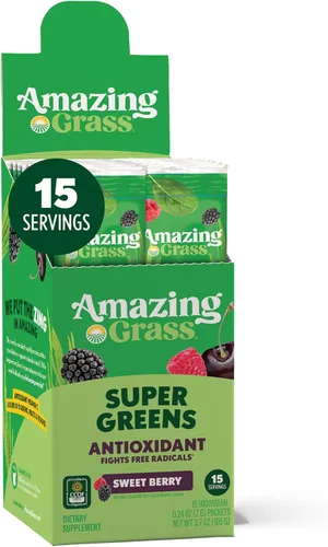 Increíble hierba verde súper alimenticia antioxidante: Antioxidante orgánico a base de plantas y polvo de hierba de trigo para recuperación completa