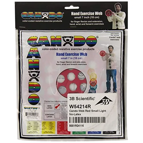 Miniatura 15 de CanDo Webs de ejercicio de mano para fisioterapia, fortalecimiento de agarre y entrenamientos de resistencia de manos, dedos, muñeca, tamaño Verde