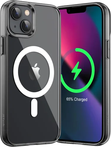 Miniatura 17 de JETech Funda magnética para iPhone 13 Pro Max de 6.7 pulgadas, compatible con carga inalámbrica MagSafe, a prueba de golpes, parte trasera Negro