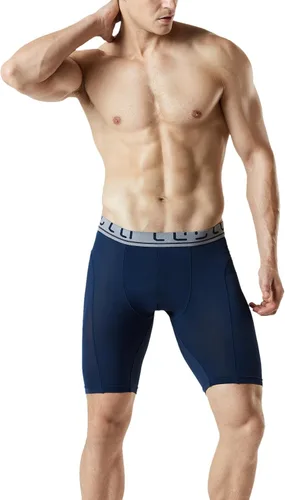 Miniatura 6 de TSLA Paquete de 2 calzoncillos tipo bóxer transpirables para hombre, de malla refrescante, con bolsa