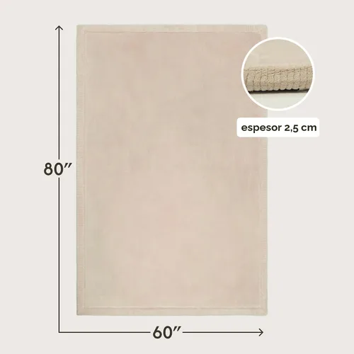 Miniatura 3 de Hakuna Matte - Alfombra de juego prémium para bebé de terciopelo coral ultrasuave con espuma viscoelástica, antideslizante, resistente al agua,