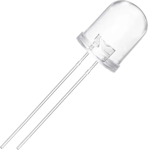 CHANZON 10 unids 0.394 in Rayo infrarrojo IR 850nm emisor LED diodo luces (transparente lente redonda transparente DC 1.4V-1.6V 20mA) Iluminación