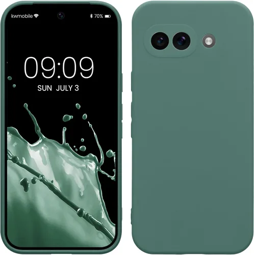 Miniatura 113 de kwmobile Funda compatible con Google Pixel 9 Pro - Funda protectora delgada de TPU para teléfono - Acabado mate suave - Negro mate