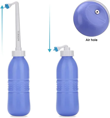 Miniatura 2 de Bidé portátil 20.3 fl oz bidé de viaje plástico EVA botella higiene personal bidés dispositivo de limpieza