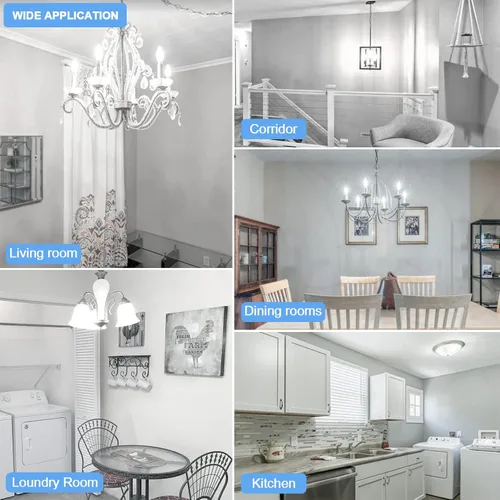 Miniatura 7 de Bombilla LED E12 de 5000 K, luz diurna brillante, bombillas tipo B equivalentes a 40 W con base de candelabro pequeña, bombillas de araña