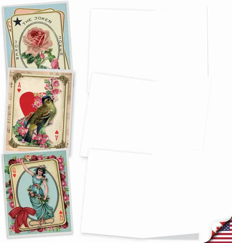 Miniatura 2 de The Best Card Company - 10 Tarjetas de Notas en Blanco con Corazón en Caja (4 x 5.12 Pulgadas) - Surtido de Tarjetas de Amor Sincero para Todas