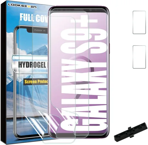 Miniatura 11 de LOOKSEVEN Paquete de 3 protectores de pantalla de película de hidrogel (no vidrio) + 2 paquetes de protectores de lente de cámara de vidrio templado